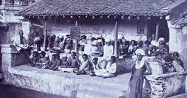 Tinnai School near Vepery, Madras in the 1860s.